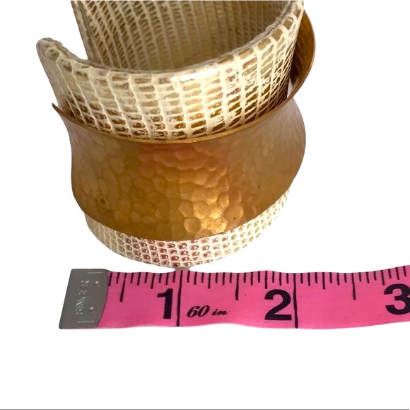 KARA BY KARA ROSS Wide Snake Skin Wrap Cuff - Picture 7 of 8